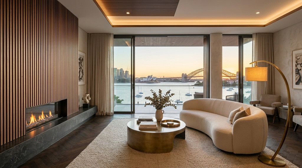 Mosman XL Walnut Acoustic Wall Panel — 270 × 110 cm