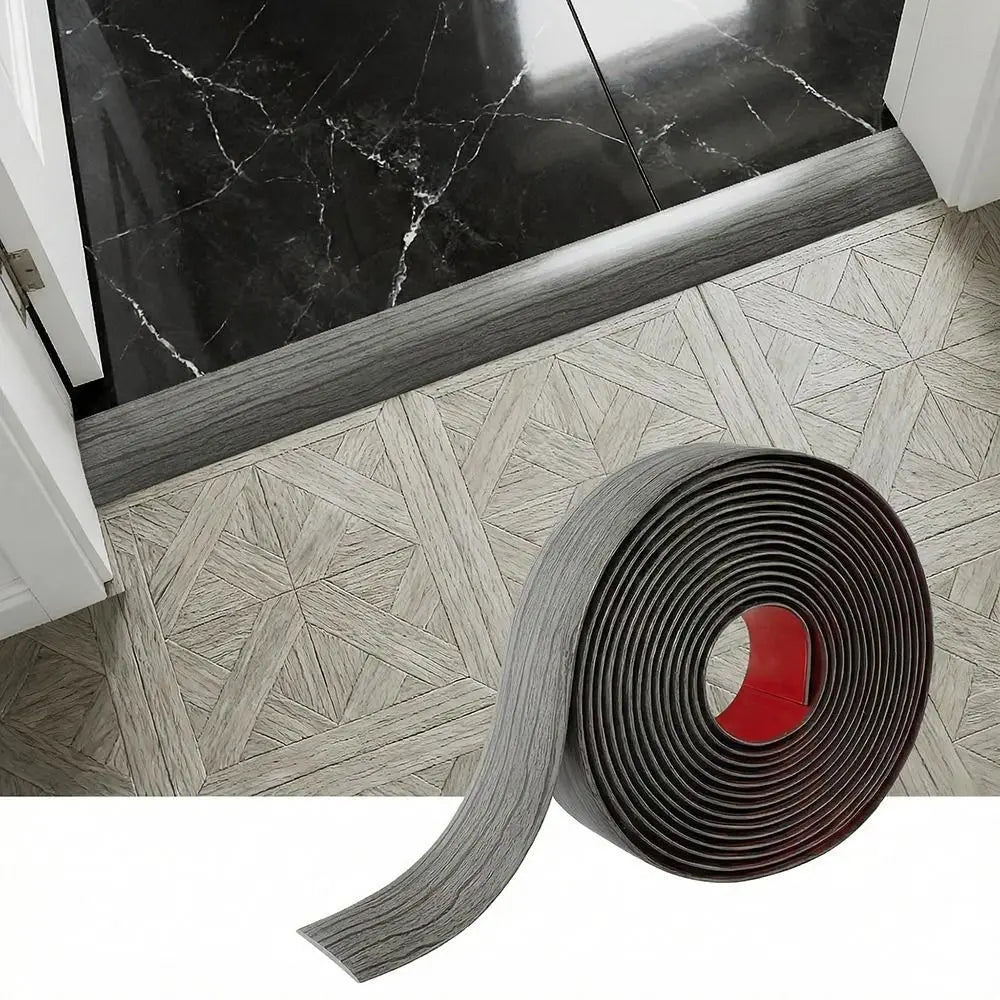 Wood Like Self Adhesive Floor Transition Strip PVC Material Insect Proof Door Seal Waterproof Windproof